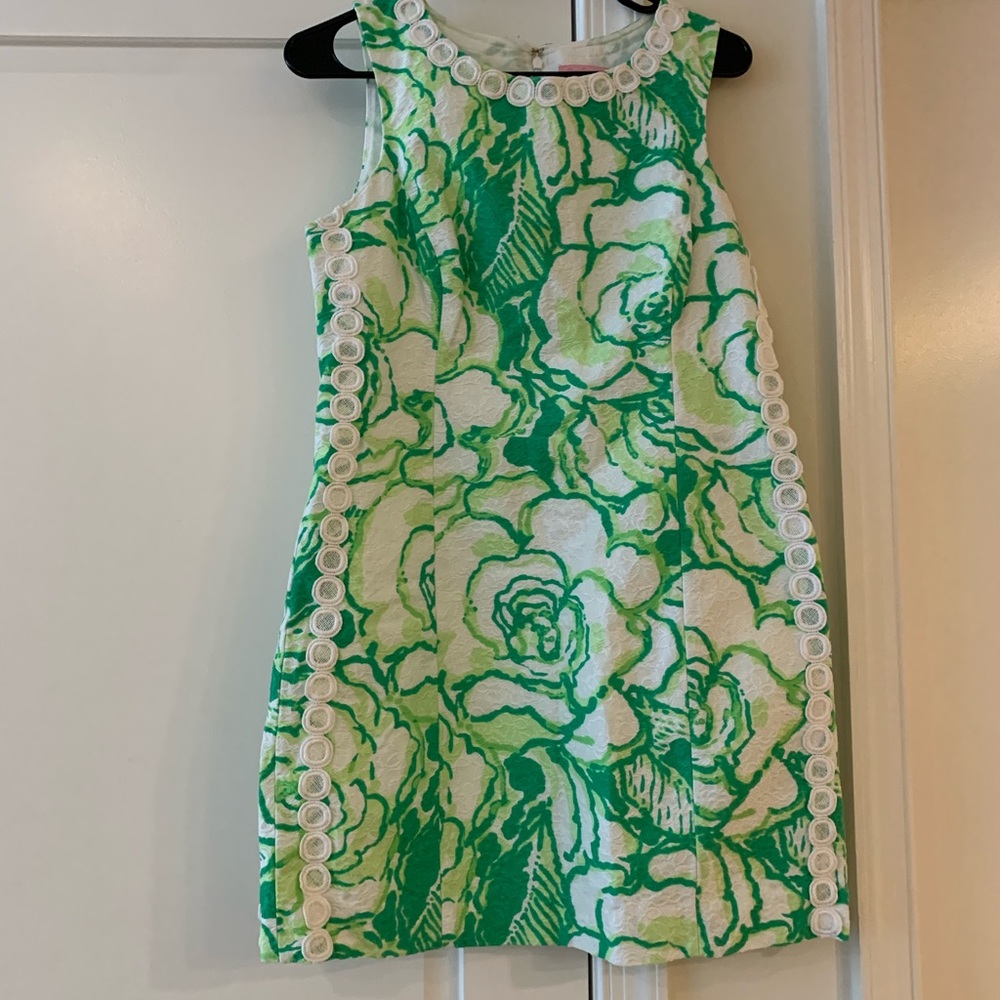 Lilly Pulitzer green and white dress